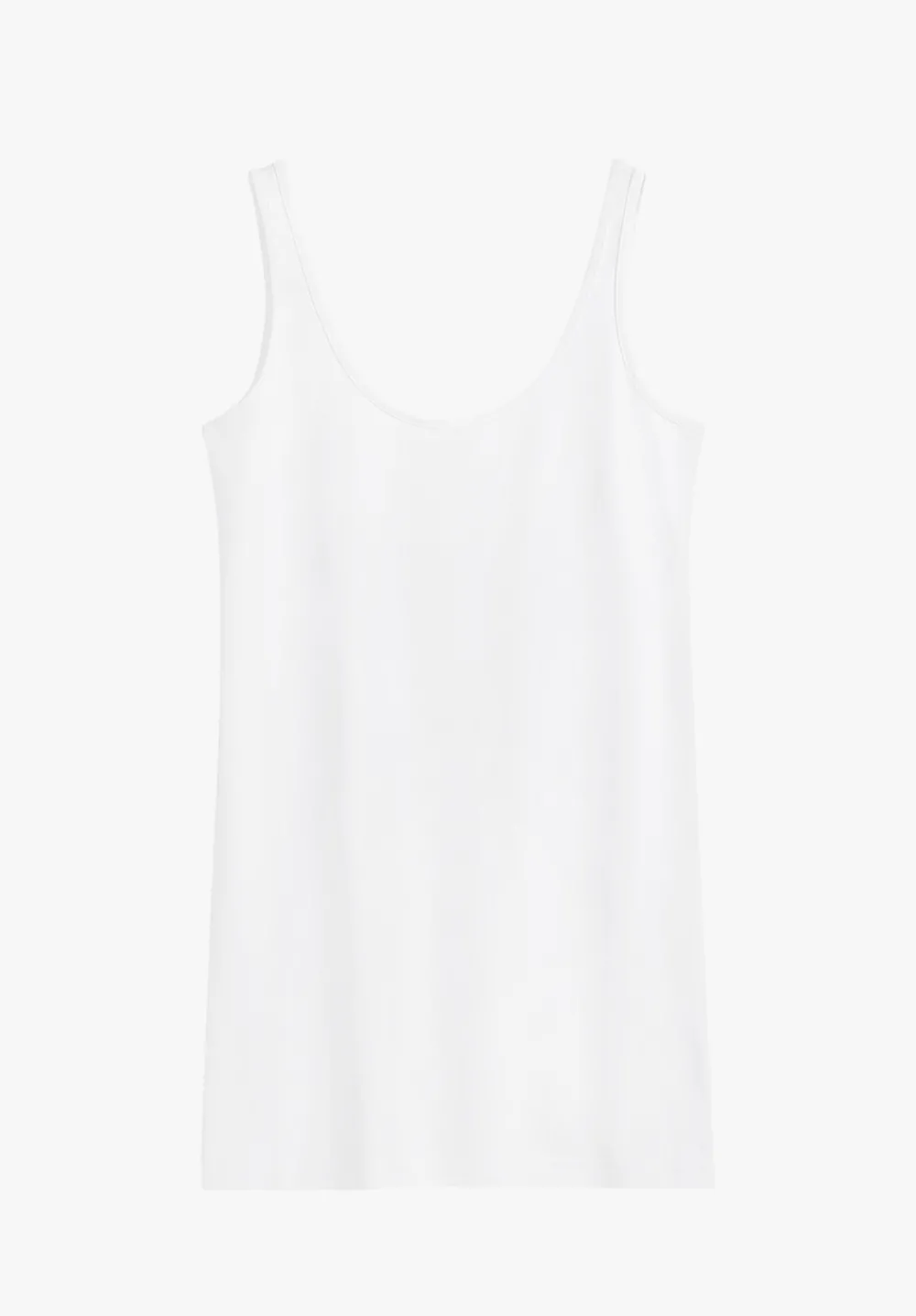 hush Tops & T-Shirts|Marcy Long Line Tank Bright white