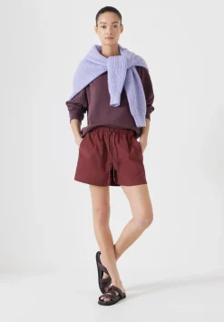 hush Shorts|Margot Technical Pull On Shorts Port Red