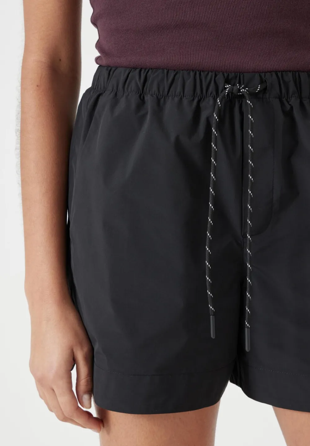 hush Shorts|Margot Technical Pull On Shorts Black