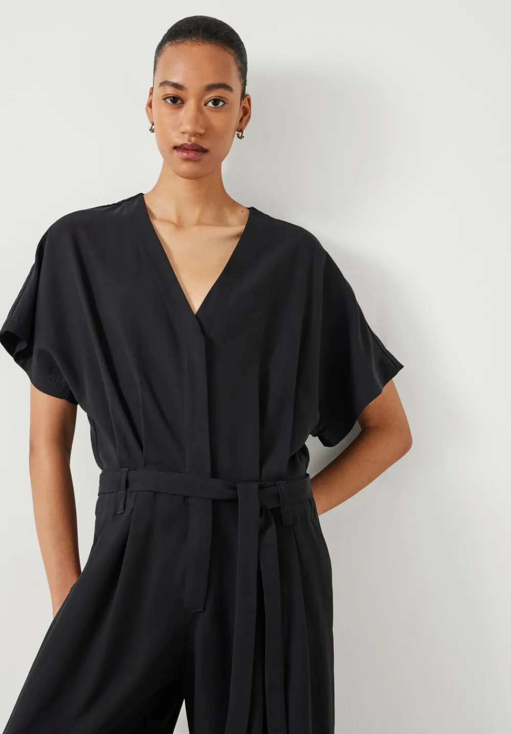 hush Jumpsuits|Marie Pleat Jumpsuit Black