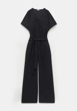 hush Jumpsuits|Marie Pleat Jumpsuit Black