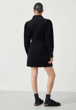 hush Dresses|Mariella Cord Mini Dress Black