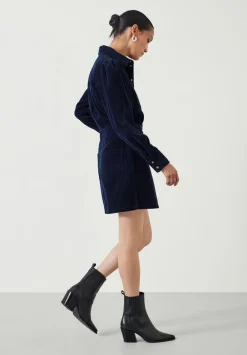 hush Dresses|Mariella Cord Mini Dress Night Sky