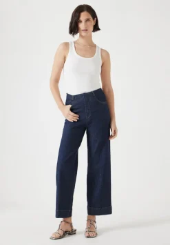 hush Jeans|Marla Cropped Jean Blue Rinse Wash