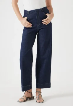 hush Jeans|Marla Cropped Jean Blue Rinse Wash