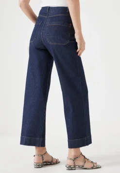 hush Jeans|Marla Cropped Jean Blue Rinse Wash