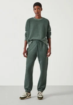 hush Sweatshirts & Hoodies|Marley Textured Sweatshirt Khaki Green
