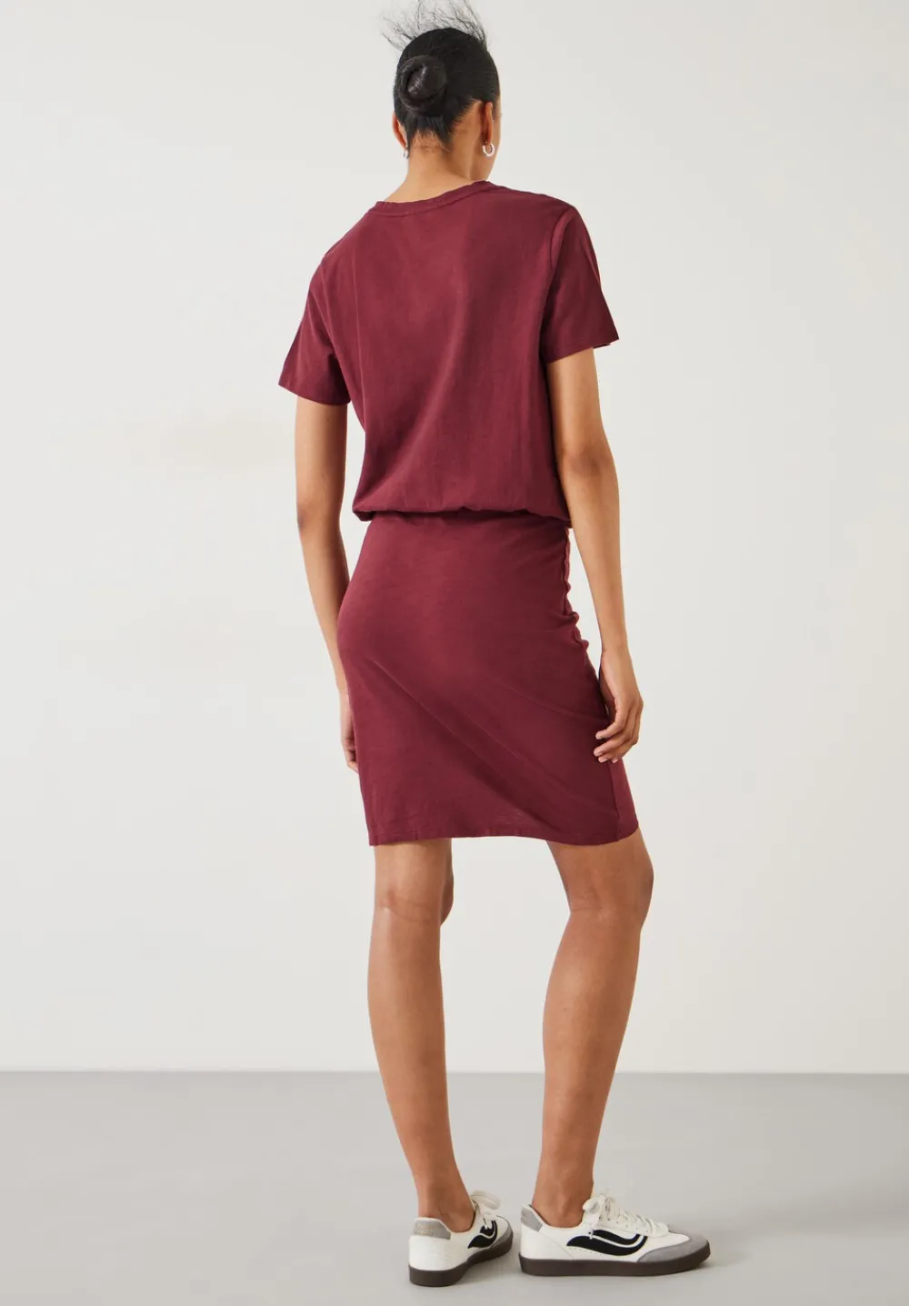 hush Dresses|Marlie Jersey Mini Dress Dark Burgundy