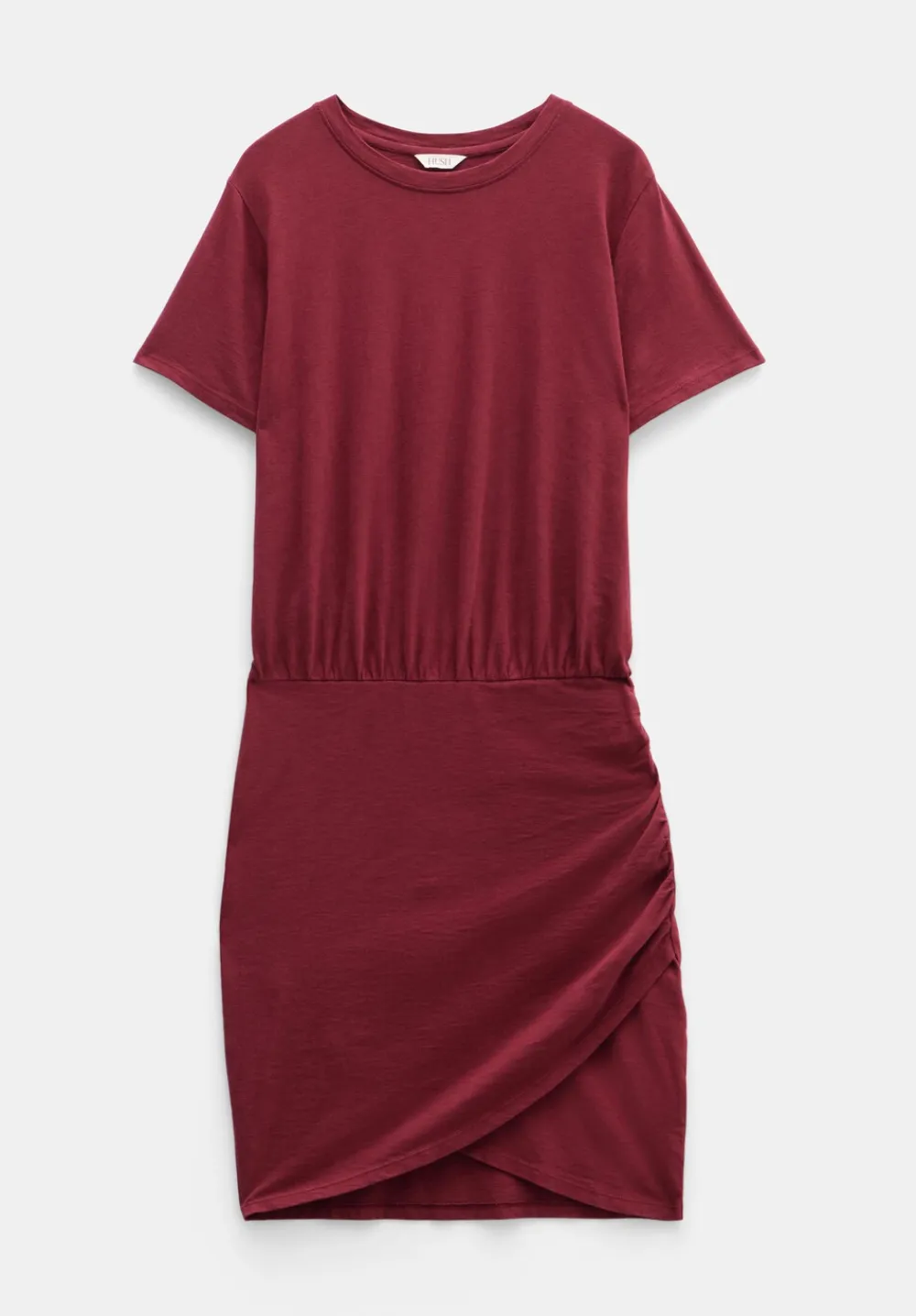 hush Dresses|Marlie Jersey Mini Dress Dark Burgundy