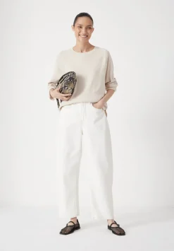 hush Tops & T-Shirts|Matilda Cotton Raglan Top Ecru