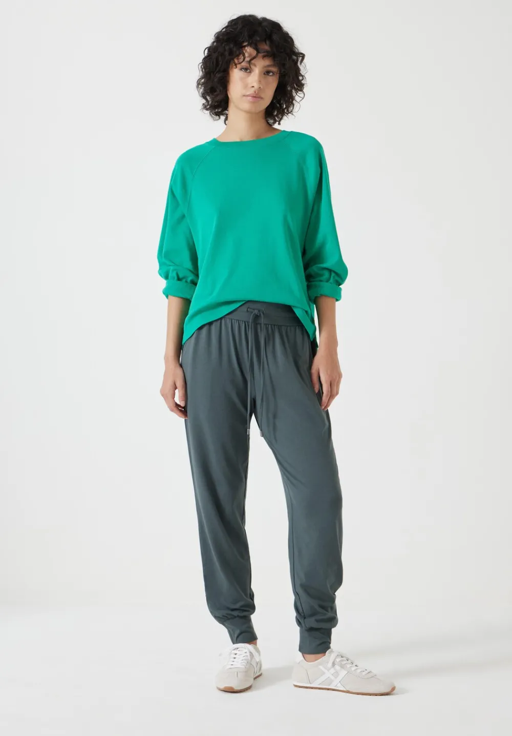 hush Tops & T-Shirts|Matilda Cotton Raglan Top Bright Green