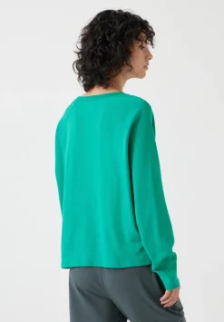 hush Tops & T-Shirts|Matilda Cotton Raglan Top Bright Green
