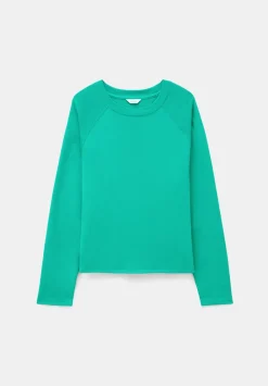 hush Tops & T-Shirts|Matilda Cotton Raglan Top Bright Green