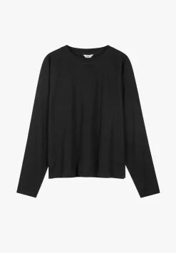 hush Tops & T-Shirts|Matilda Cotton Raglan Top Black Onyx