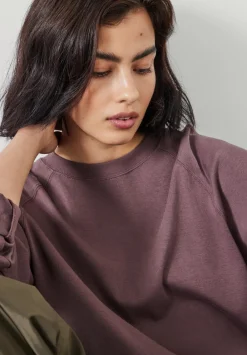 hush Tops & T-Shirts|Matilda Cotton Raglan Top Light Brown