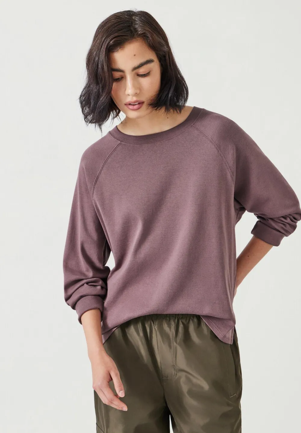 hush Tops & T-Shirts|Matilda Cotton Raglan Top Light Brown