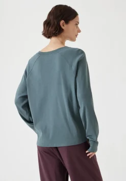 hush Tops & T-Shirts|Matilda Cotton Raglan Top Sage Green