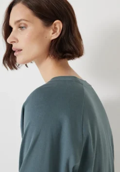 hush Tops & T-Shirts|Matilda Cotton Raglan Top Sage Green