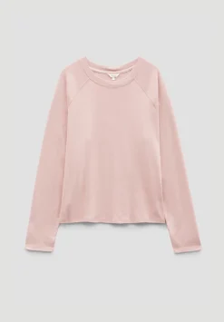 hush Tops & T-Shirts|Matilda Cotton Raglan Top Rosewood Pink