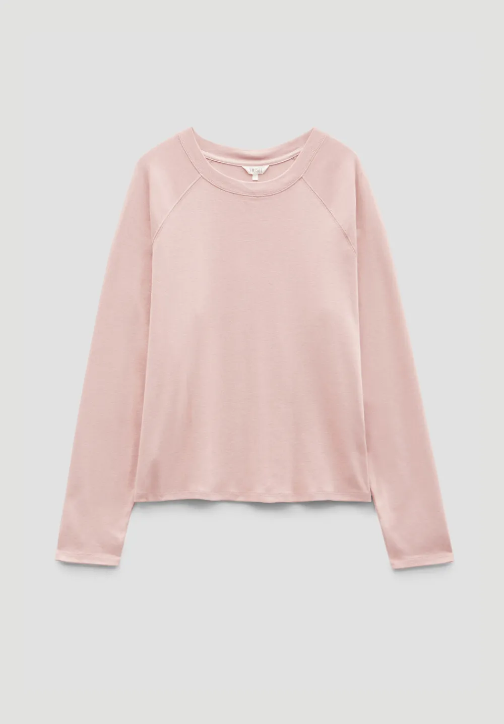 hush Tops & T-Shirts|Matilda Cotton Raglan Top Rosewood Pink