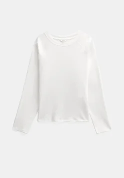 hush Tops & T-Shirts|Matilda Cotton Raglan Top White