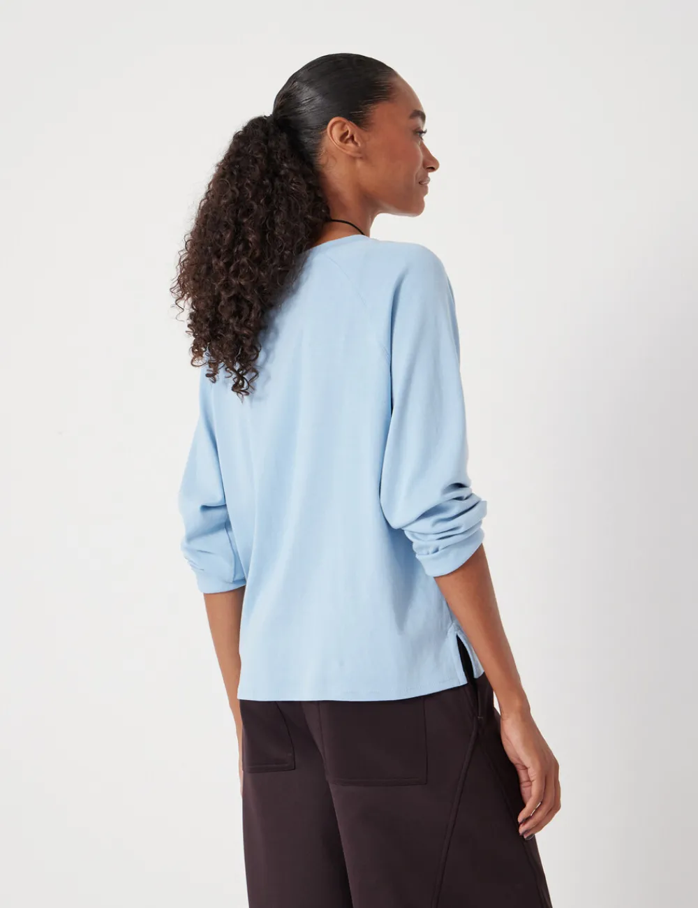 hush Tops & T-Shirts|Matilda Cotton Raglan Top Pale Blue