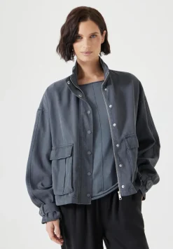 hush Jackets & Coats|Melinda Utility Jacket Grey Shadow