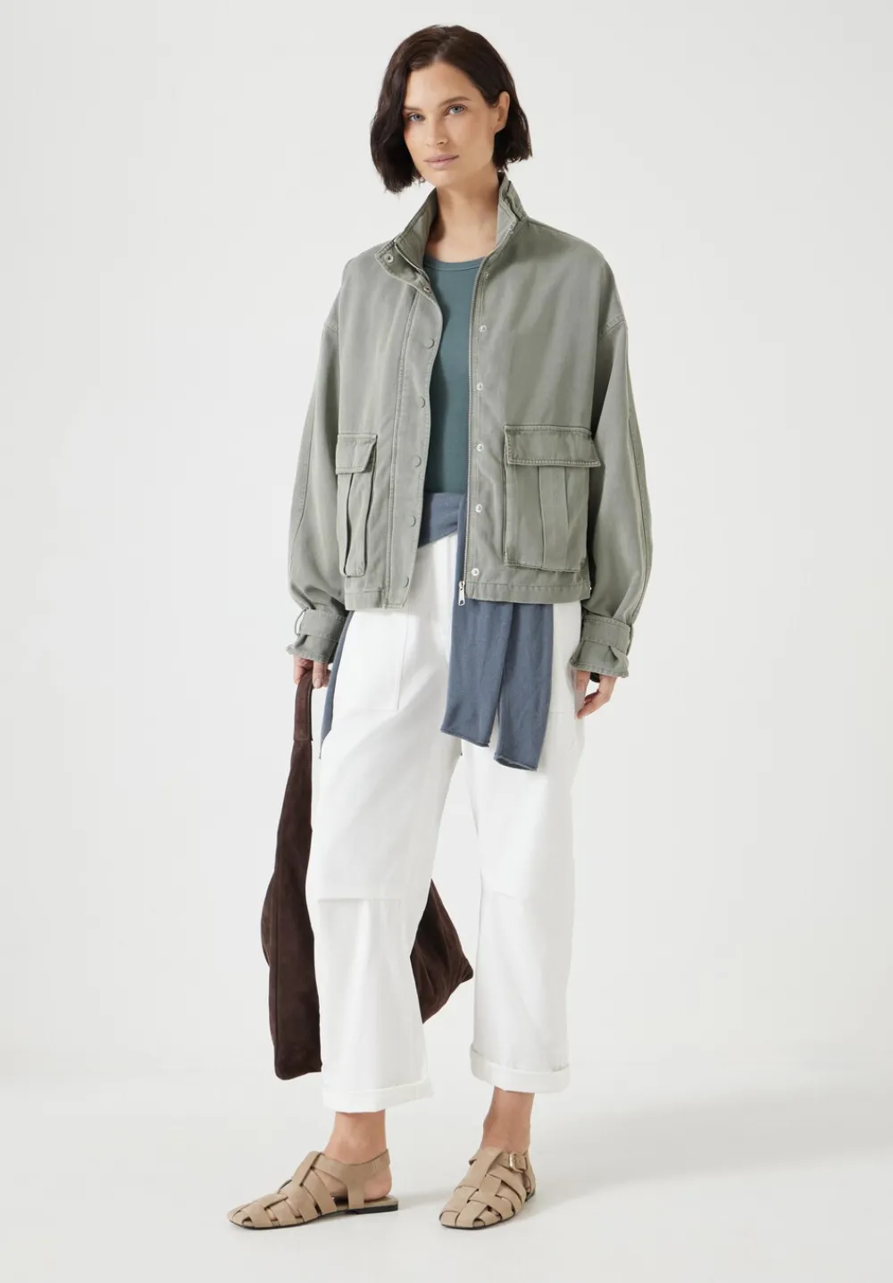 hush Jackets & Coats|Melinda Utility Jacket Green
