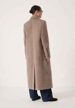 hush Jackets & Coats|Meridah Italian Wool Coat Oatmeal Grey