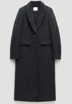 hush Jackets & Coats|Meridah Italian Wool Coat Dark Charcoal