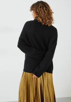 hush Jumpers & Cardigans|Meryl Roll Neck Wool Blend Jumper Black