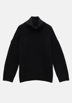 hush Jumpers & Cardigans|Meryl Roll Neck Wool Blend Jumper Black