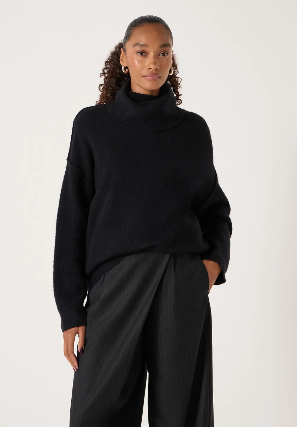 hush Jumpers & Cardigans|Meryl Wool Blend Roll Neck Jumper Black
