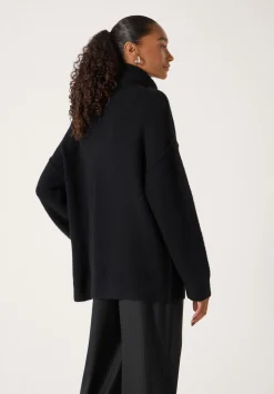 hush Jumpers & Cardigans|Meryl Wool Blend Roll Neck Jumper Black
