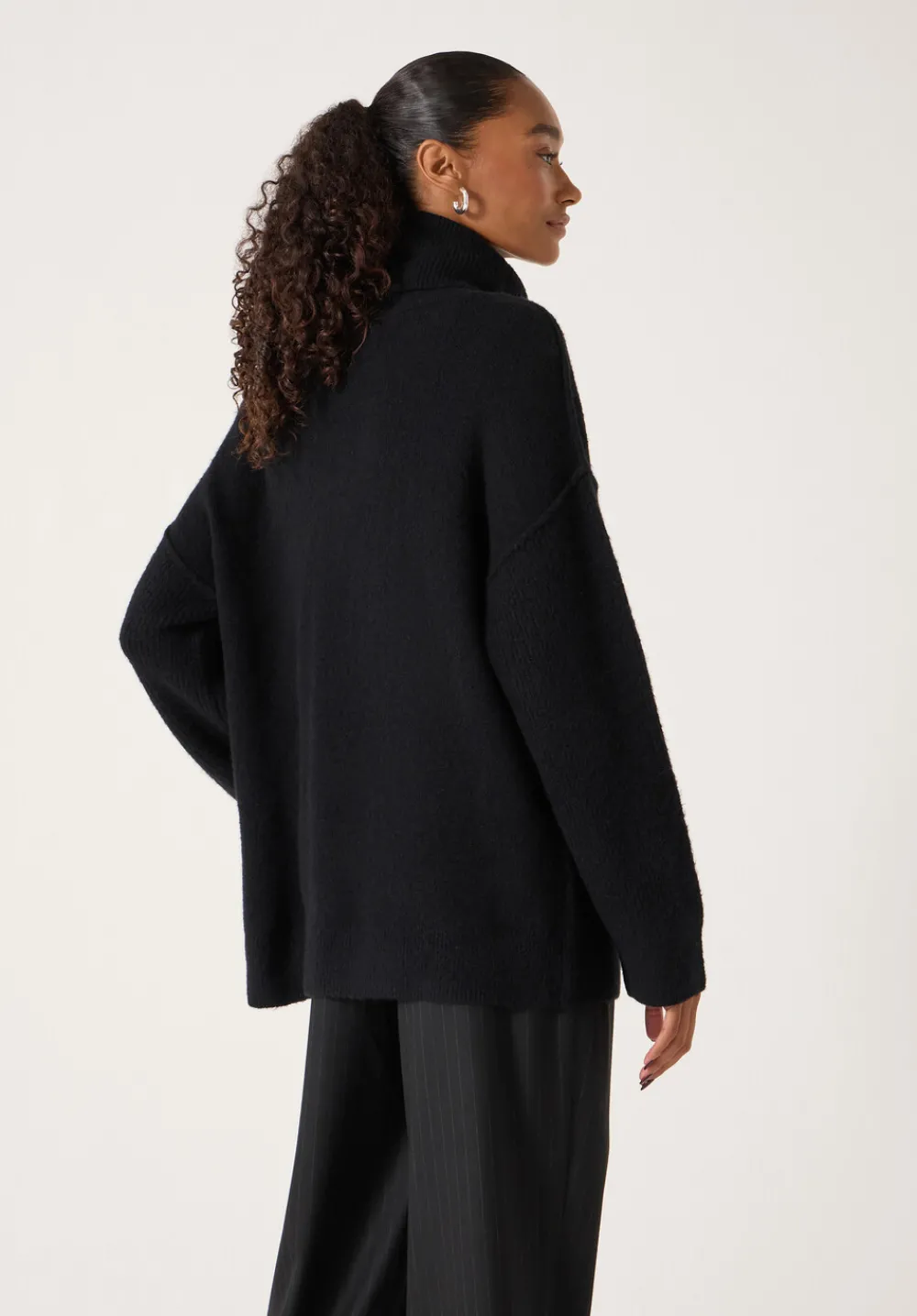 hush Jumpers & Cardigans|Meryl Wool Blend Roll Neck Jumper Black