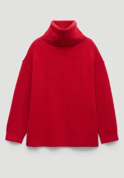 hush Jumpers & Cardigans|Meryl Wool Blend Roll Neck Jumper Fiery Red