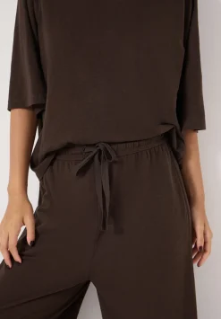 hush Pyjamas & Nightwear|Midy Cotton Slub Cord Pyjamas Dark Brown