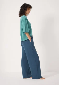 hush Pyjamas & Nightwear|Midy Cotton Slub Cord Pyjamas Teal Blue