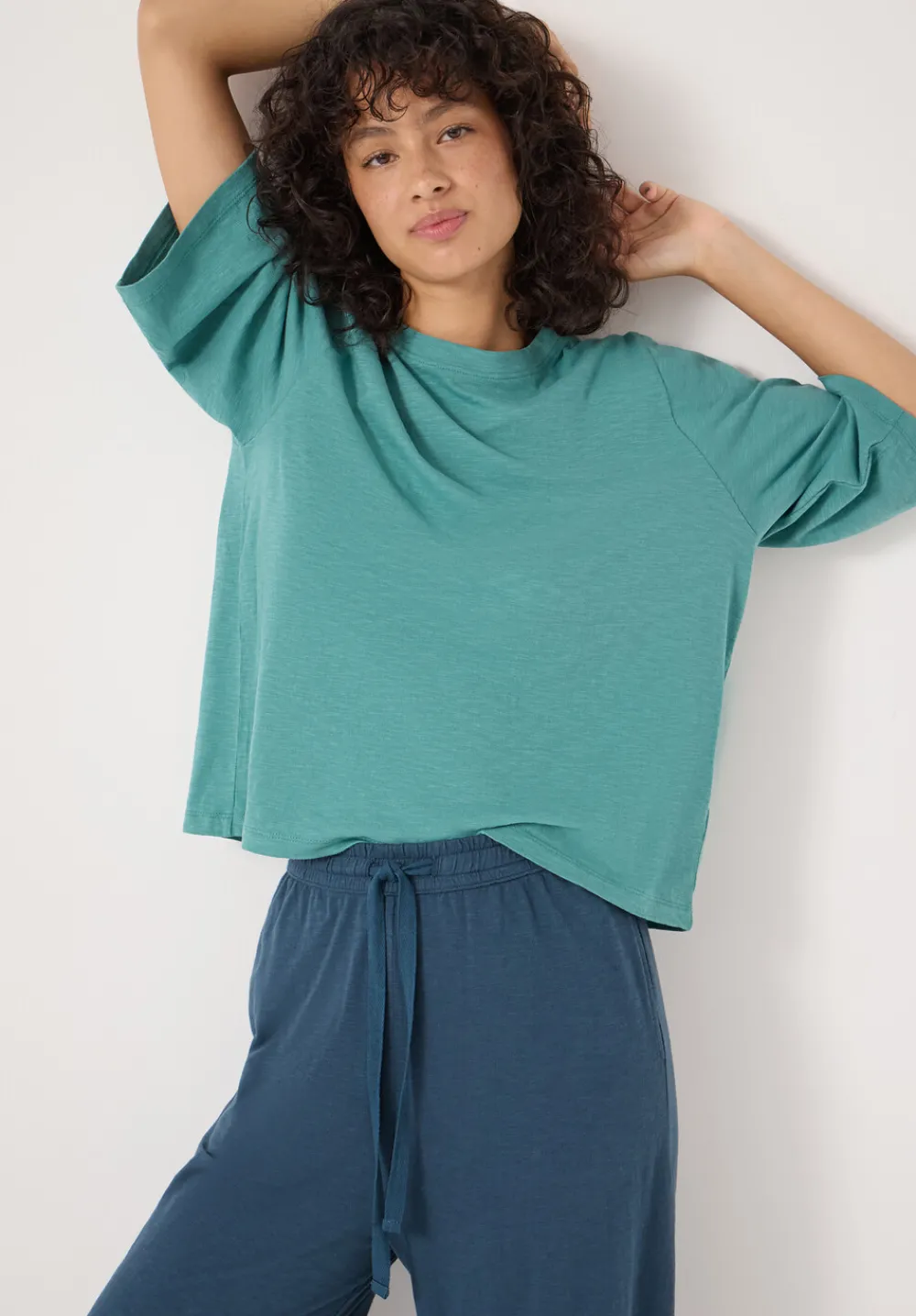 hush Pyjamas & Nightwear|Midy Cotton Slub Cord Pyjamas Teal Blue