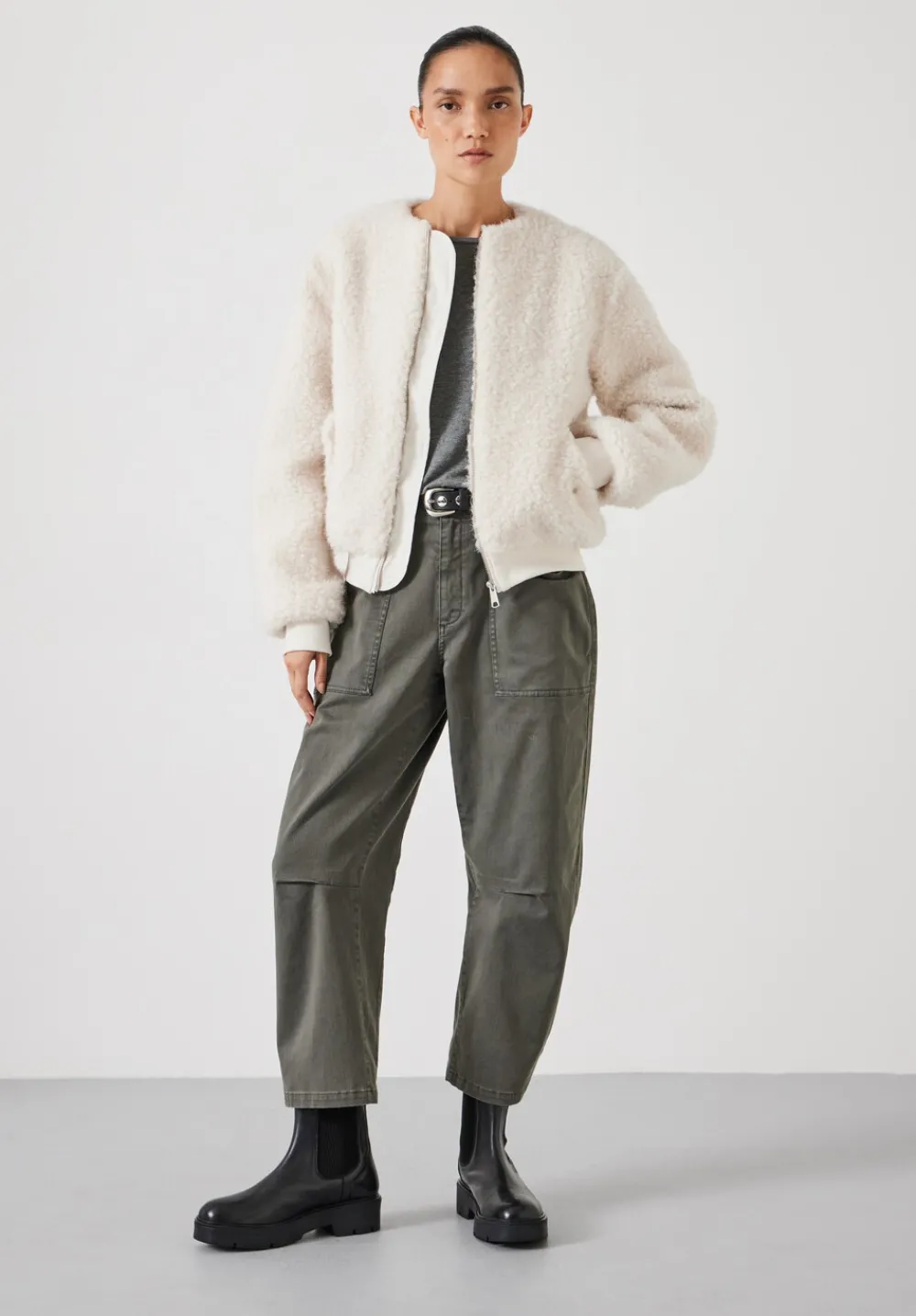 hush Jackets & Coats|Miffy Faux Fur Jacket White