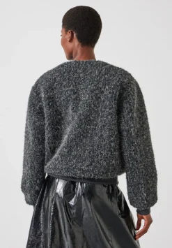 hush Jackets & Coats|Miffy Faux Fur Jacket Charcoal Grey