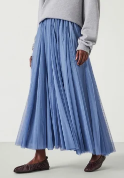 hush Skirts|Millie Tulle Maxi Skirt Pale Blue
