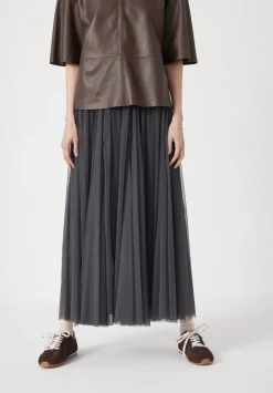 hush Skirts|Millie Tulle Maxi Skirt Charcoal