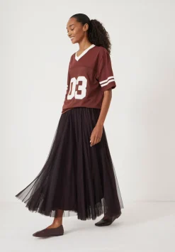 hush Skirts|Millie Tulle Maxi Skirt Plum