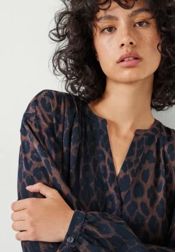 hush Dresses|Milly Mini Dress Brown & Black Leopard