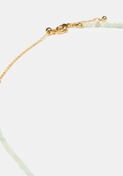 hush Jewellery|Mini Semi Precious Beaded Necklace Light Blue
