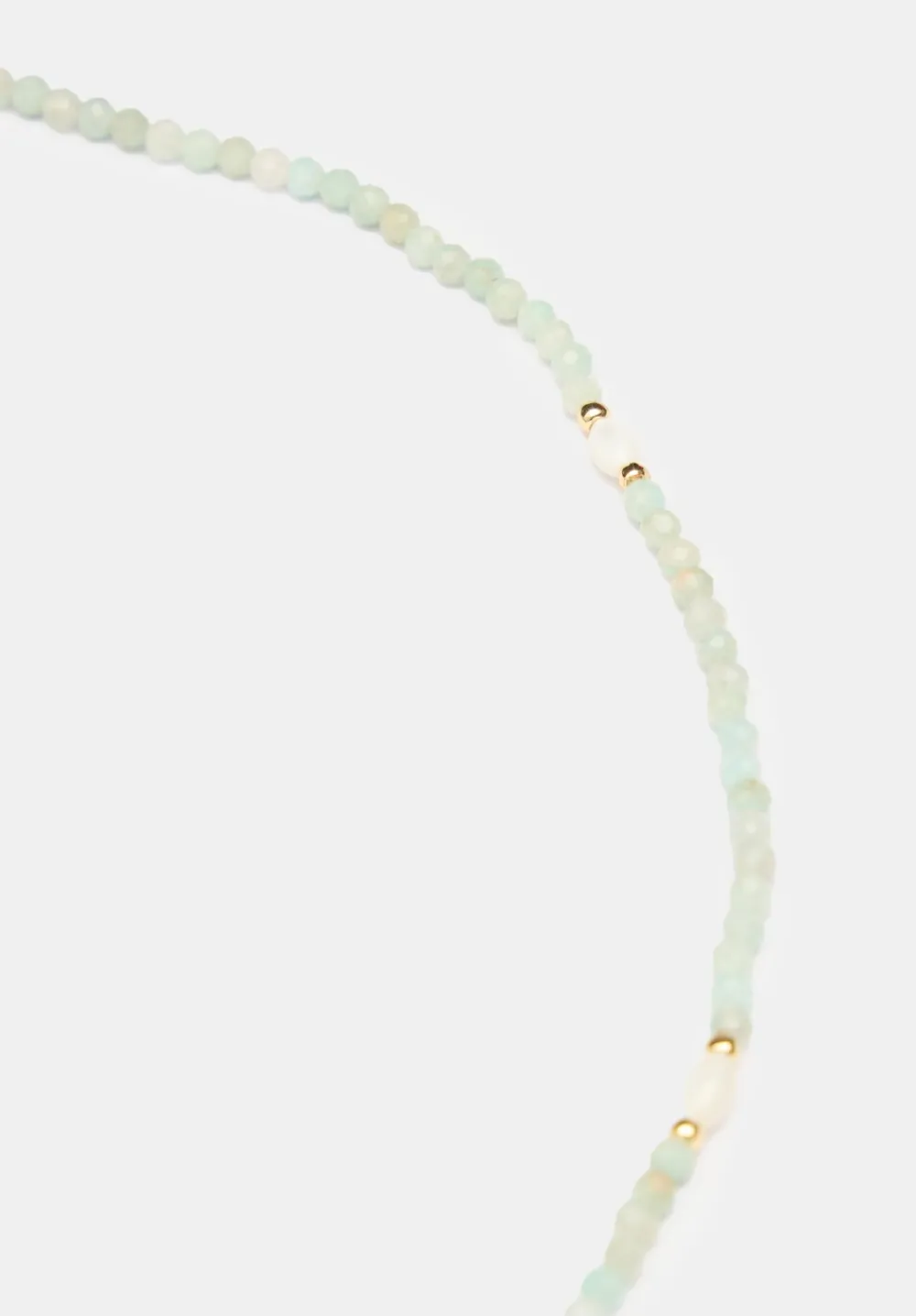 hush Jewellery|Mini Semi Precious Beaded Necklace Light Blue