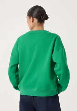 hush Sweatshirts & Hoodies|Moderately Social Graphic Sweatshirt Bright Green