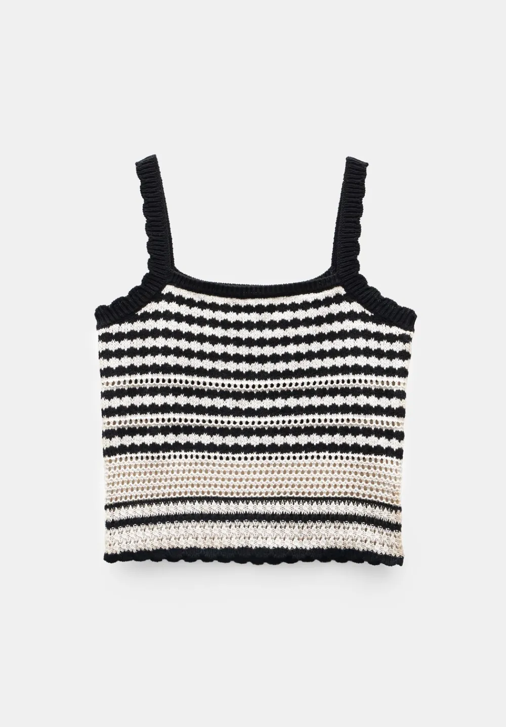 hush Tops & T-Shirts|Jumpers & Cardigans|Mono Stitch Cotton Knitted Top Soft White/Black