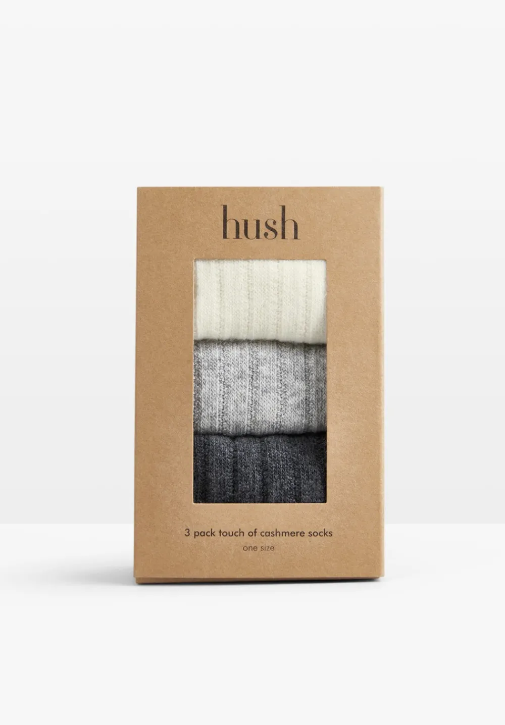 hush Socks & Tights|Murica Wool Blend 3 Pack Socks Set Grey